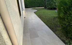 Terrasse en grs crame  Groslay16046