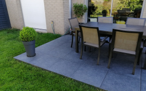 Terrasse en dallage sur plots et grs crame16327