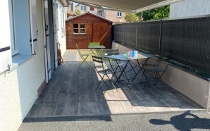 Terrasse en dallage sur plots et Dm profil17019