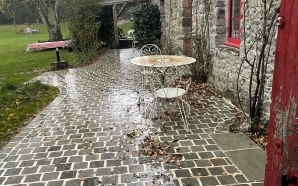 Terrasse en pavage dallage17334