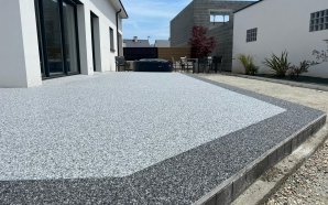 Terrasse en Hydrostar deux couleurs17376