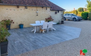 Terrasse en pavage dallage17515