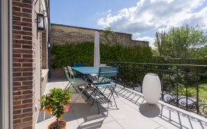 Terrasse en dallage sur plots et pavage dallage17519