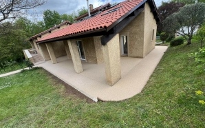Terrasse en Minralstar  et Pav la couture18420