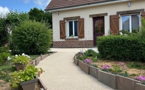 Terrasse en grs crame, Minralstar  et pavage dallage21888