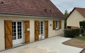 Terrasse en  grs crame, Hydrostar et Pav la couture22507