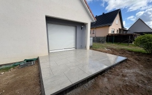 Terrasse en bordures haute couture, Dm profil� et gr�s c�rame22567