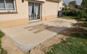 Terrasse en grs crame et Hydrostar23133