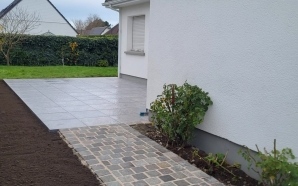 Terrasse en dallage  pavage23446