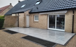 Terrasse en Alv�ostar� et dallage sur plots23448