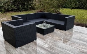 Terrasse en dallage sur plots et gr�s c�rame23472