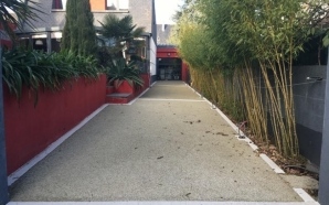 Chemin en b�ton drainant - Entreprise Leclair6640