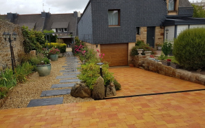 All�e de garage en pavage et palis - Entreprise P�ridy6705