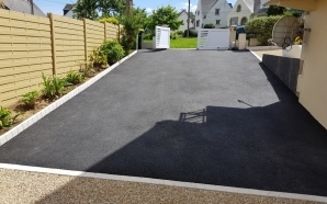 Chemin en Alv�ostar et enrob� noir � chaud - Entreprise P�ridy6707