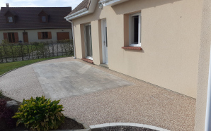 Terrasse en Hydrostar, Pav la Couture et Dallage8400