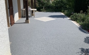 Terrasse en Hydrostar et pavage dallage9227