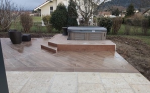 Terrasse en Boib et grs crame9266