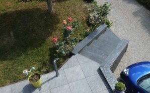 Terrasse sur plots en grs crame9752