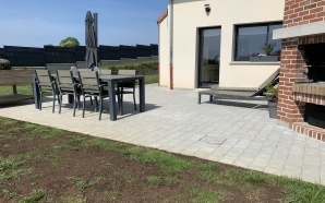 Terrasse en pavage dallage9886