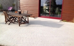 Terrasse en pav La Couture4576