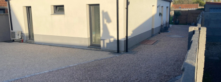 Chantier � Crespin : R�alisation bicolore en Alv�ostar�