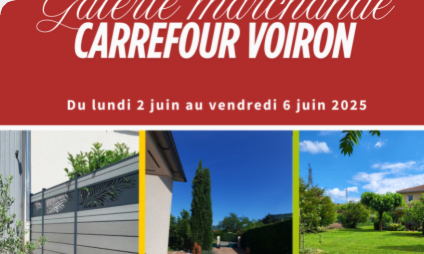 Venez nous rencontrer  Carrefour Voiron du 2 au 6 juin 2025 !