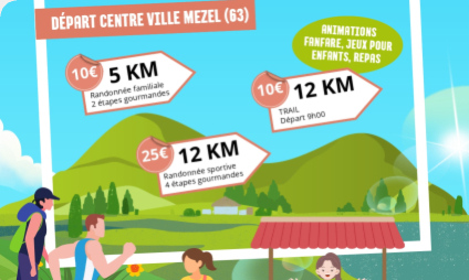 L'entreprise Comptour partenaire de la randonn�e gourmande et du trail 