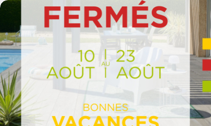 Fermeture estivale : Toute l'�quipe prend un peu de repos !