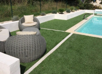 Plage de piscine style Naturel Cottage � P�rigueux