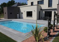 Am�nagement Plage de piscine � Chang�