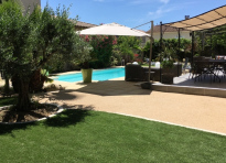 Am�nagement Plage de piscine � Calvisson