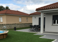 Am�nagement Plage de piscine en Cantal
