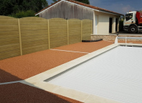 Amnagement Plage de piscine  Arengosse