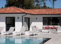 Am�nagement Plage de piscine en Landes