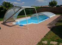Am�nagement Plage de piscine en Landes