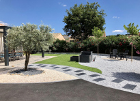 Am�nagement Cour � Saint Laurent de la cabrerisse