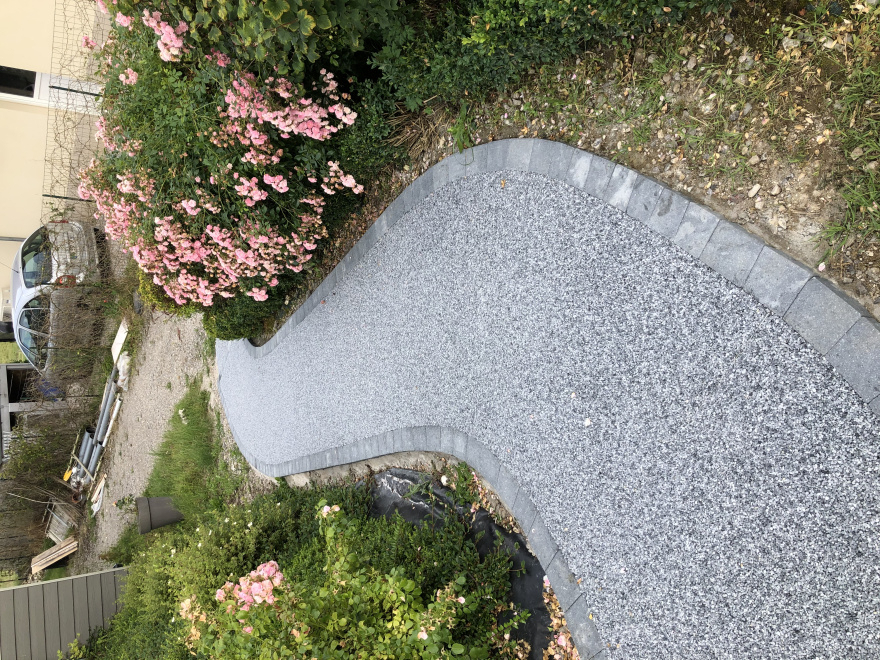 Chemin en Hydrostar gris perle
