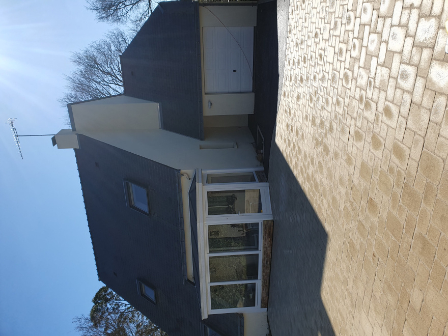 Entre de maison en dallage multiformat