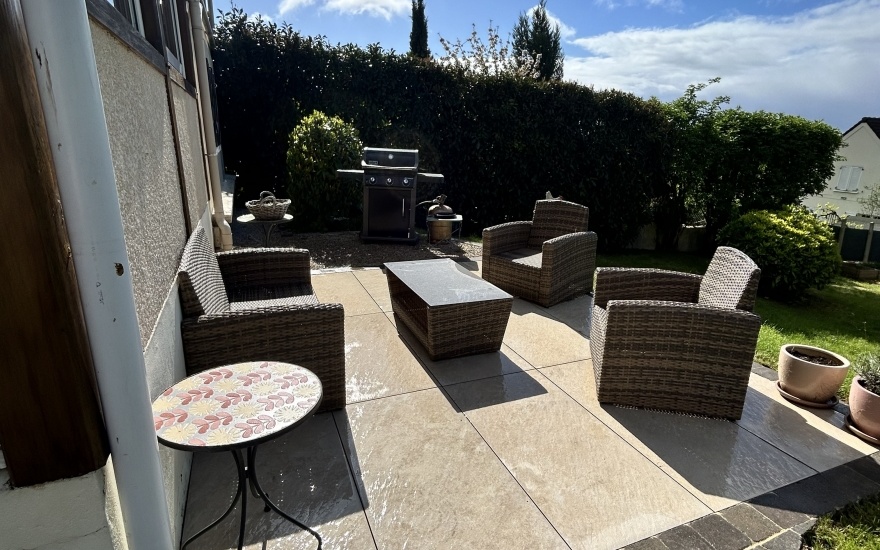 Terrasse en pavage dallage
