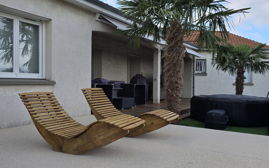 Terrasse en Hydrostar Ivoire