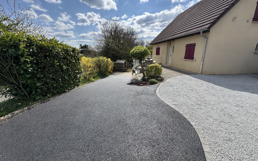 All�e de garage en Alv�ostar� et enrob� � chaud