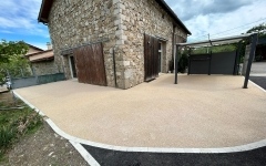 Terrasse en Minralstar  et Pav la couture