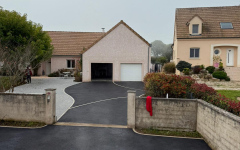 Cour en Alvostar, enrob  chaud et Pav la couture