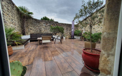 Terrasse en dallage sur plots