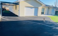 Cour en enrob  chaud