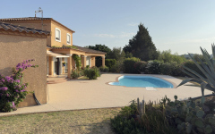 Plage de piscine en Hydrostar et Pav la couture