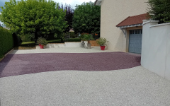 Terrasse en Alvostar et dallage 