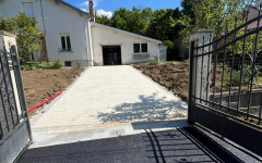 Alle de garage en enrob  chaud et Pav la couture