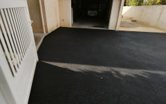 Entre de maison en enrob  chaud