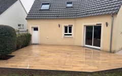 Terrasse en dallage sur plots